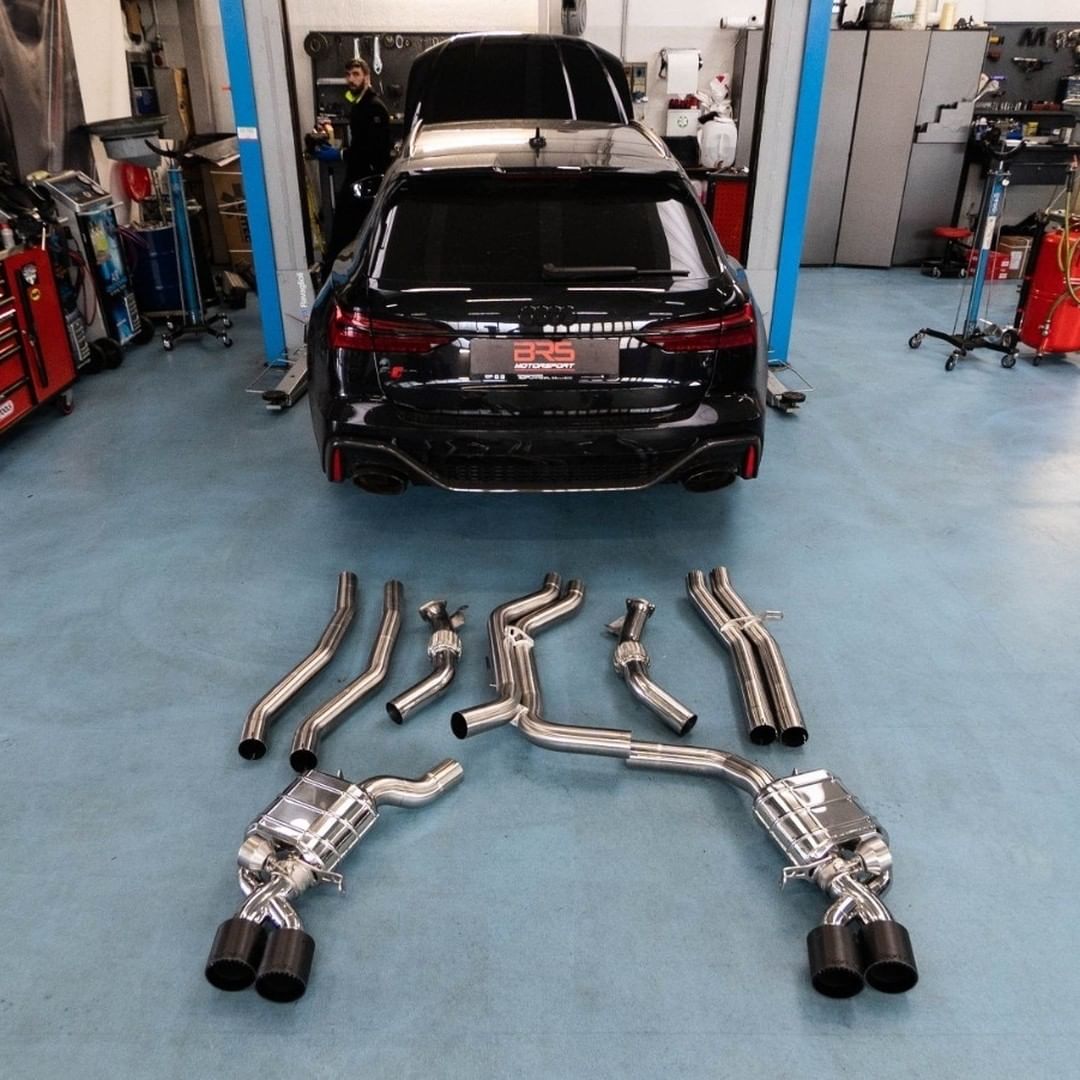 Audi RS6/7 (C8) - ECE Valved Exhaust + Carbon Tips (OE Actuators)
