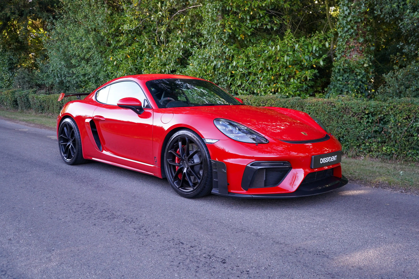 718 GT4 Front Curtain Road Spec Pair Visual Gloss Carbon Laquered