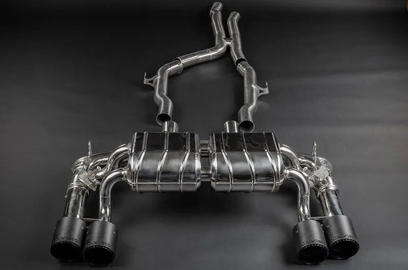 BMW M2 (F87) - ECE Valved Exhaust, MidSilencer Spare + Carbon Tips (CES3)