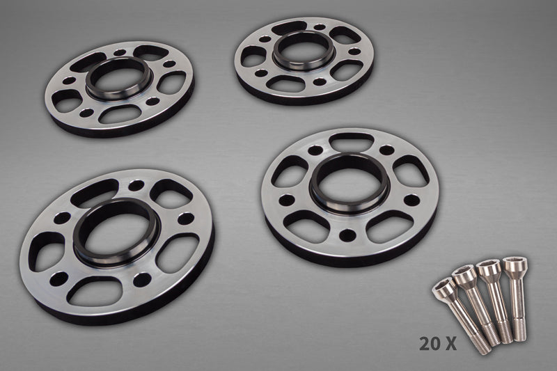 Ferrari 458/FF/F12/812SF - Wheel Spacers 14mm Front / 17mm Rear (Circle Shape) with Titanium Wheel Bolts