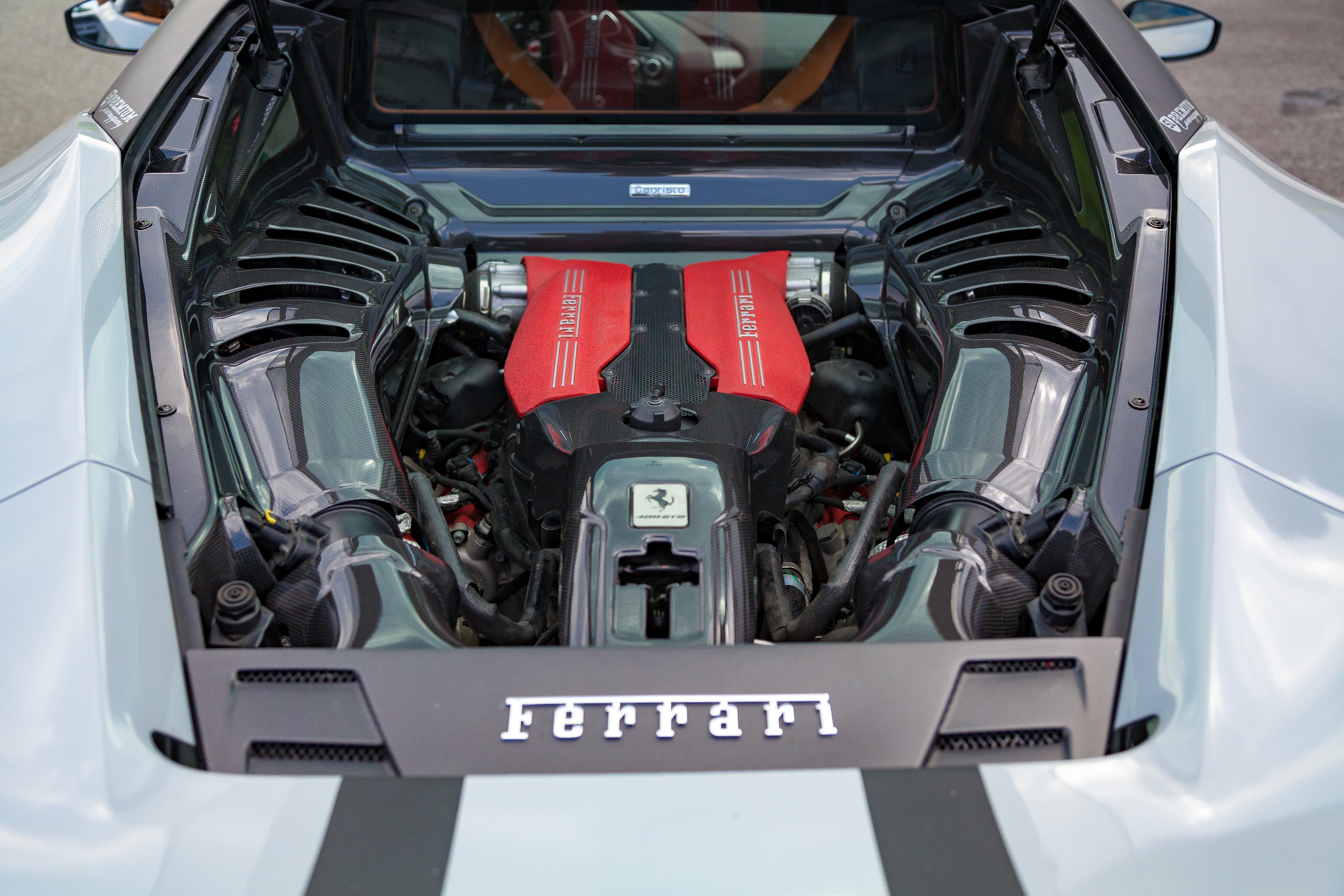 Ferrari 488 GTB/Pista - Carbon Fiber Engine Side Covers