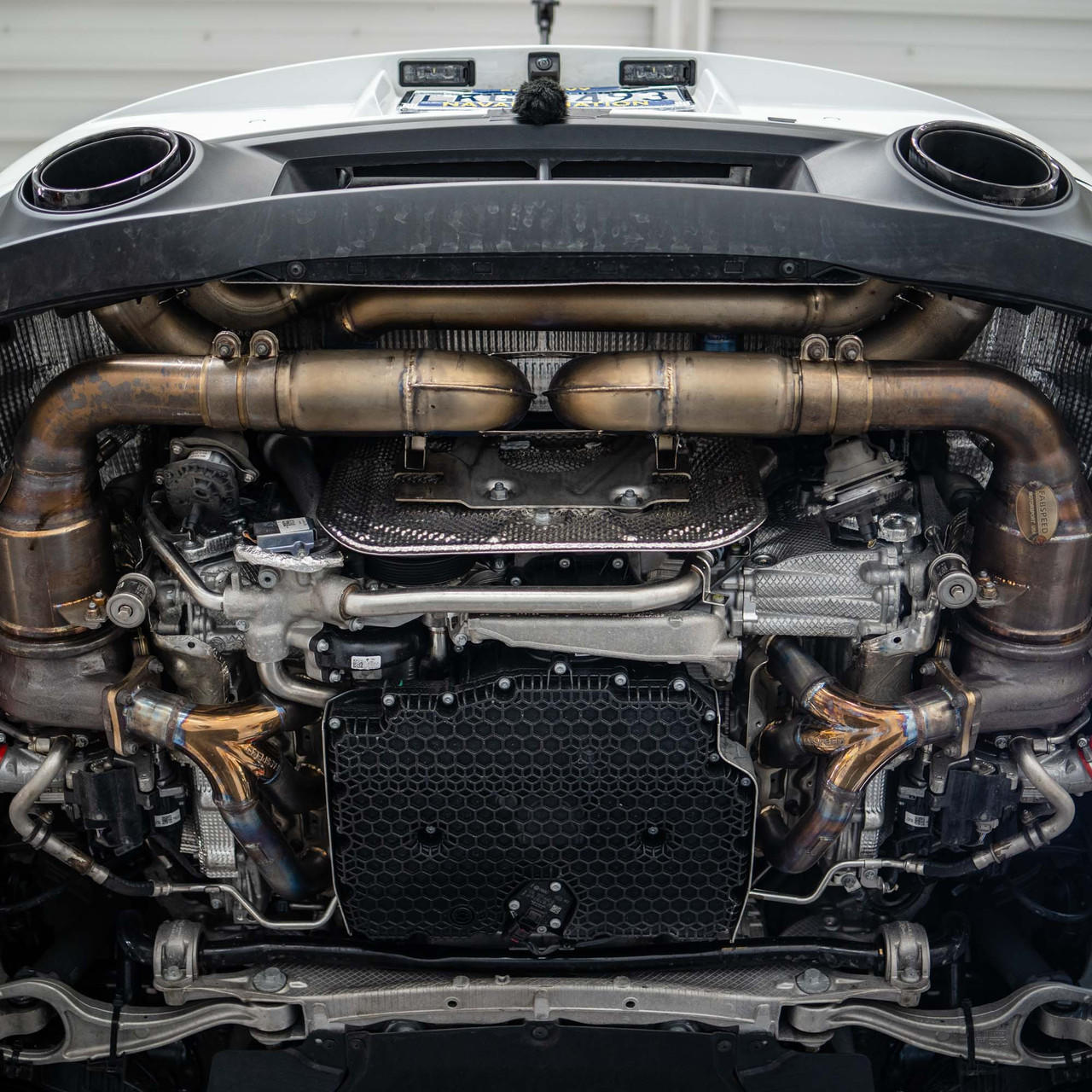 Fabspeed Porsche 992 Twin Turbo / Twin Turbo S Helical Valvetronic Titanium Exhaust System (2021+)