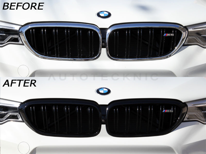 AutoTecknic Gloss Black Front Grille Surround Set - BMW F90 M5