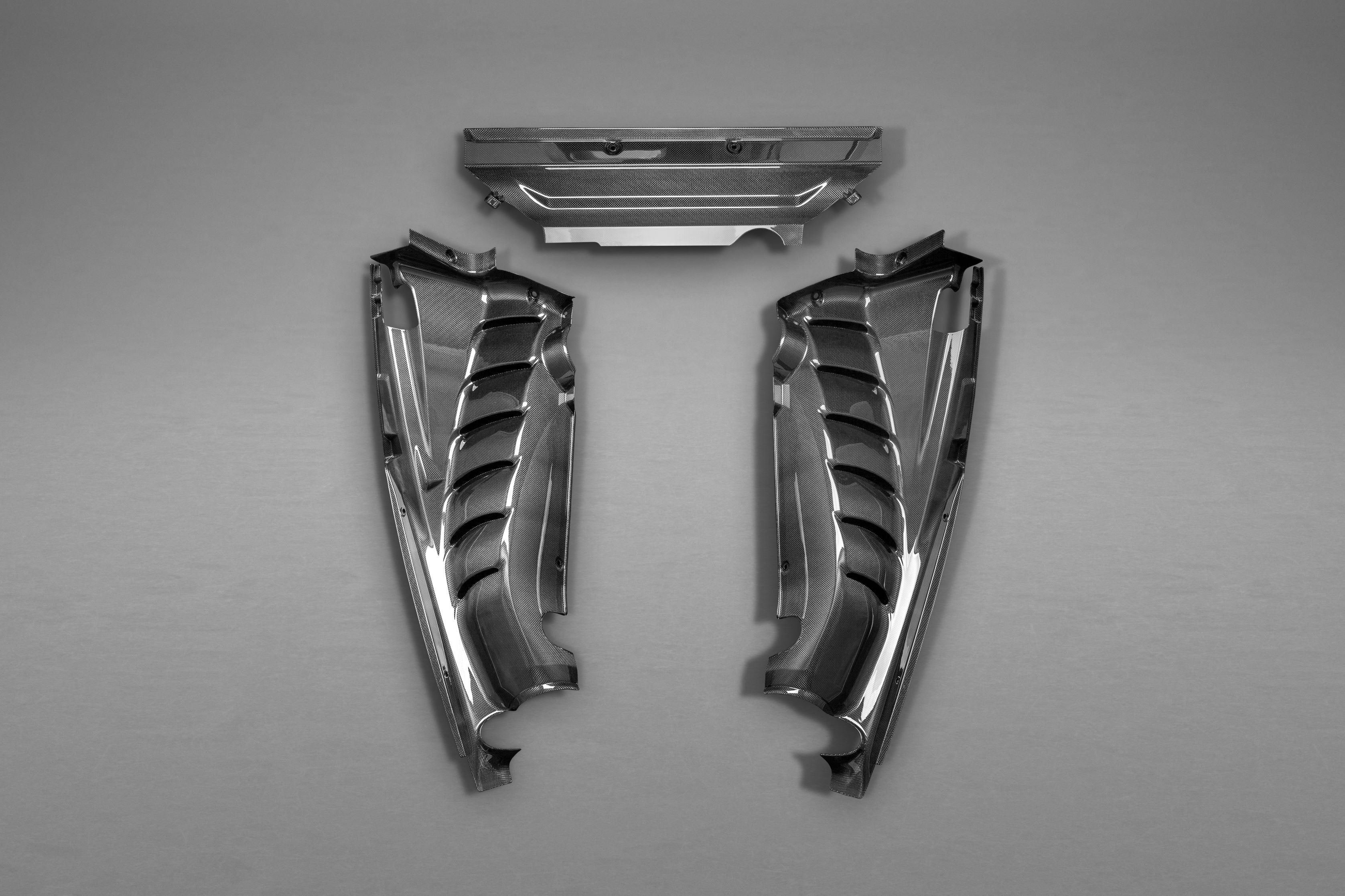 Ferrari 488 GTB/Pista - Carbon Fiber Engine Side Covers