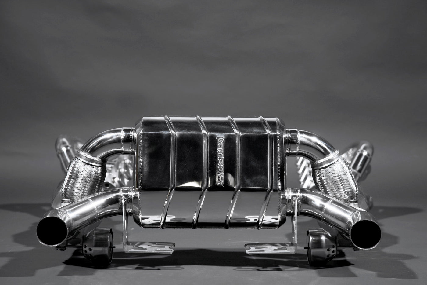 Ferrari F430 Scuderia/16M - Valved Exhaust, 250 Cell Sport Cats + Heat Protection