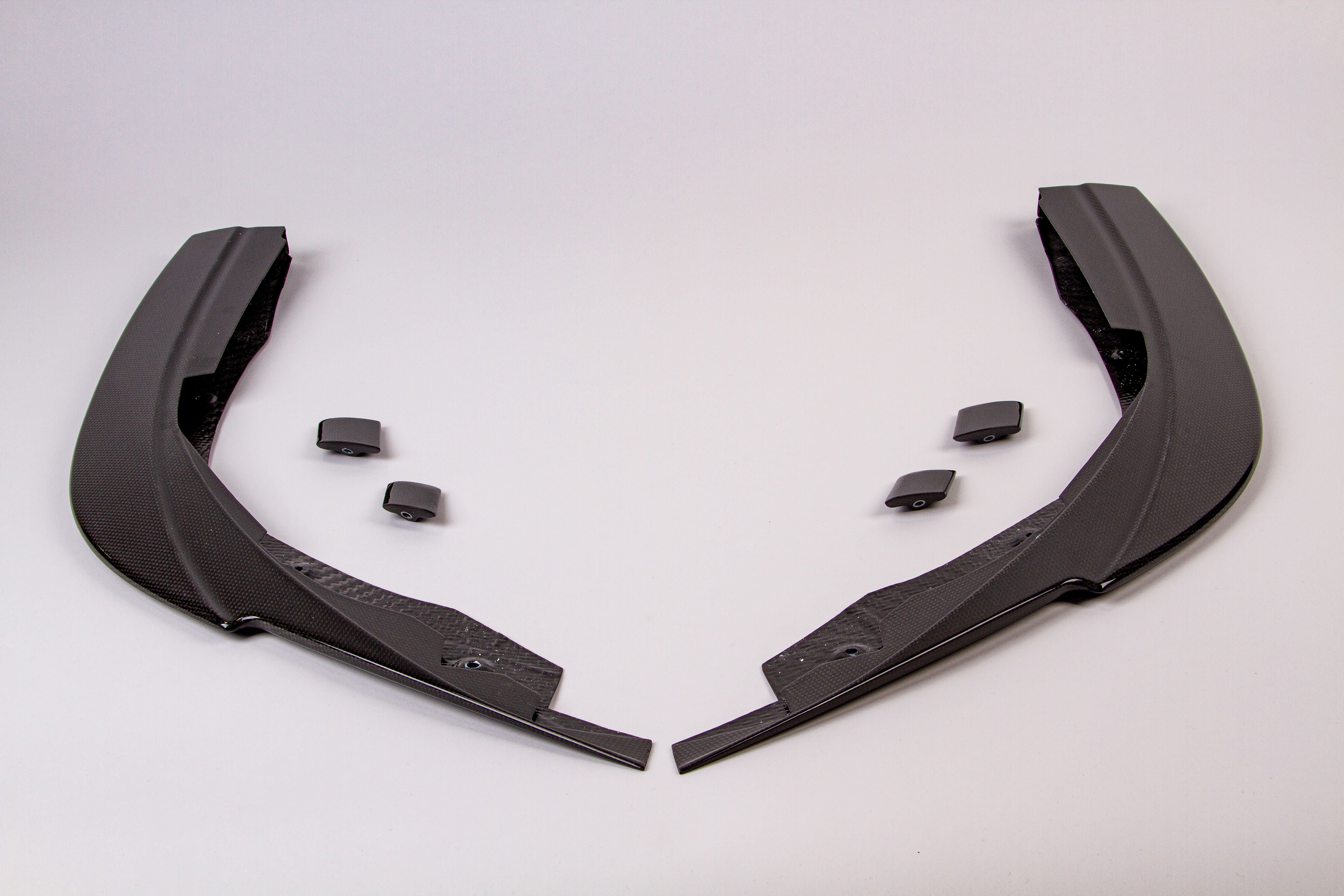 Ferrari F8 - Carbon Fiber Front Spoiler + Side Air Guides (Set)