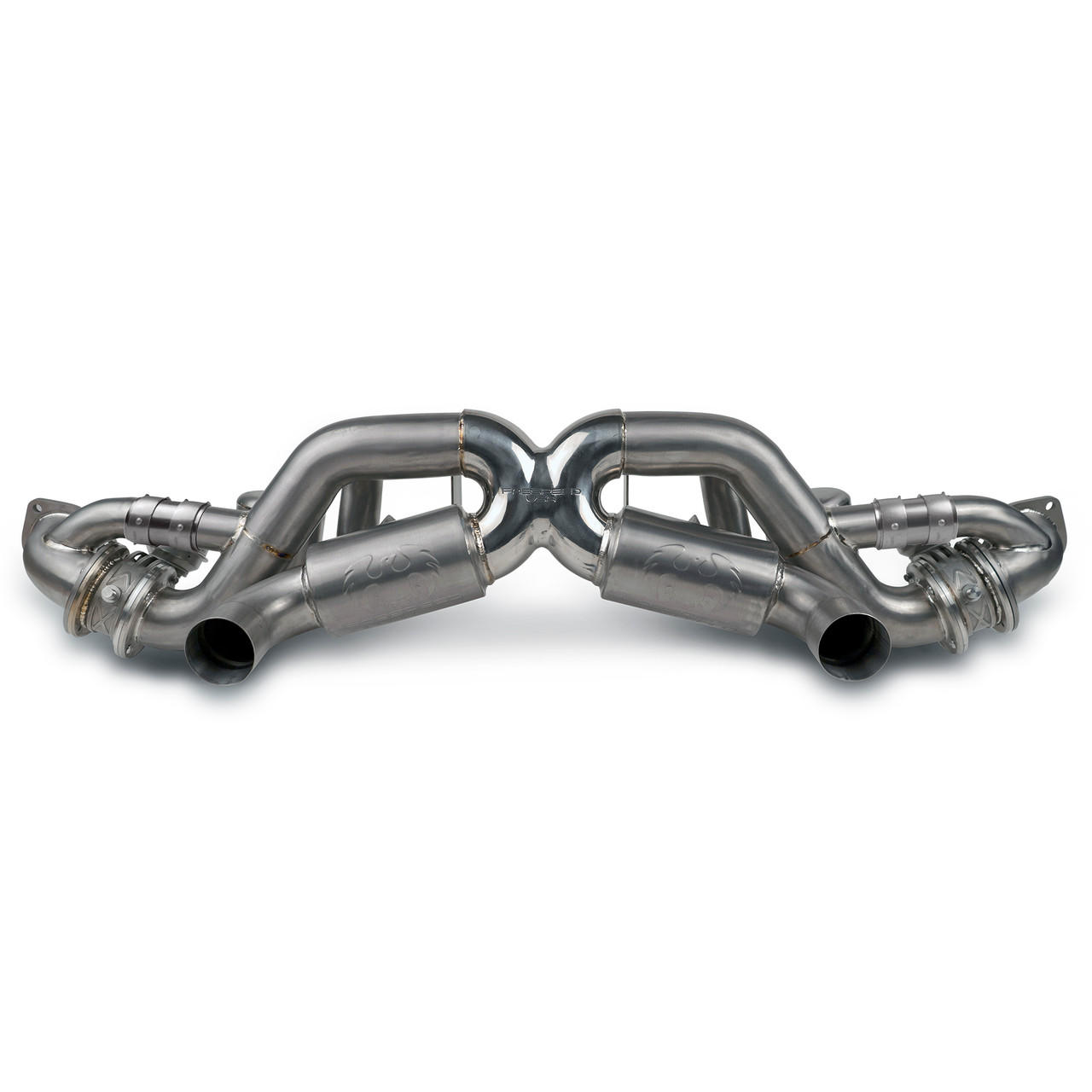 Fabspeed Porsche 718 GT4 RS Titanium Valvetronic X-Pipe Cat-Back Exhaust System (2022+)
