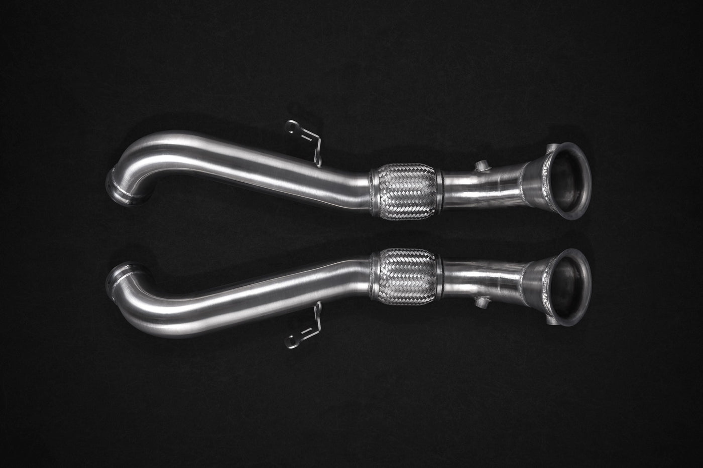 Mclaren 675LT - Valved Exhaust, Cat Spare Downpipes + Capristo Tips (CES3)