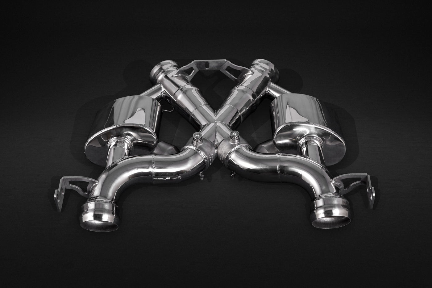 Mclaren 675LT - Valved Exhaust, Cat Spare Downpipes + Capristo Tips (CES3)