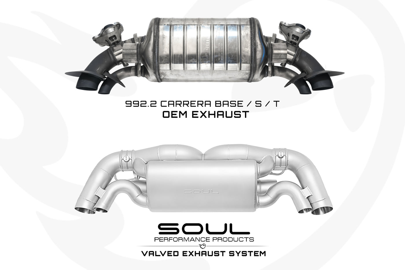 Porsche 992.2 Carrera (Base / T / S) SOUL Valved Exhaust System