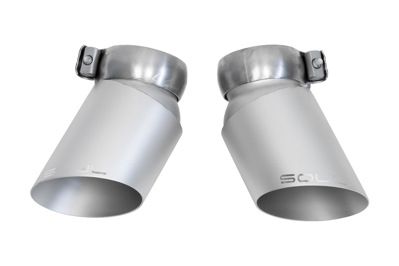 Porsche 997.2 Turbo GT2 Style Bolt On Exhaust Tips (Signature Satin)