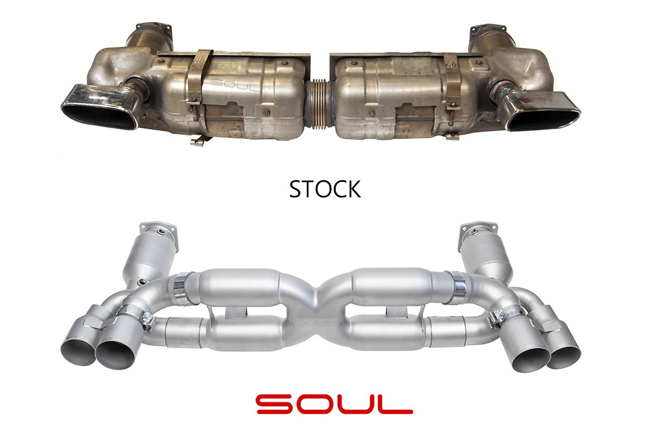Porsche 997.1 Turbo Sport X-Pipe Exhaust System