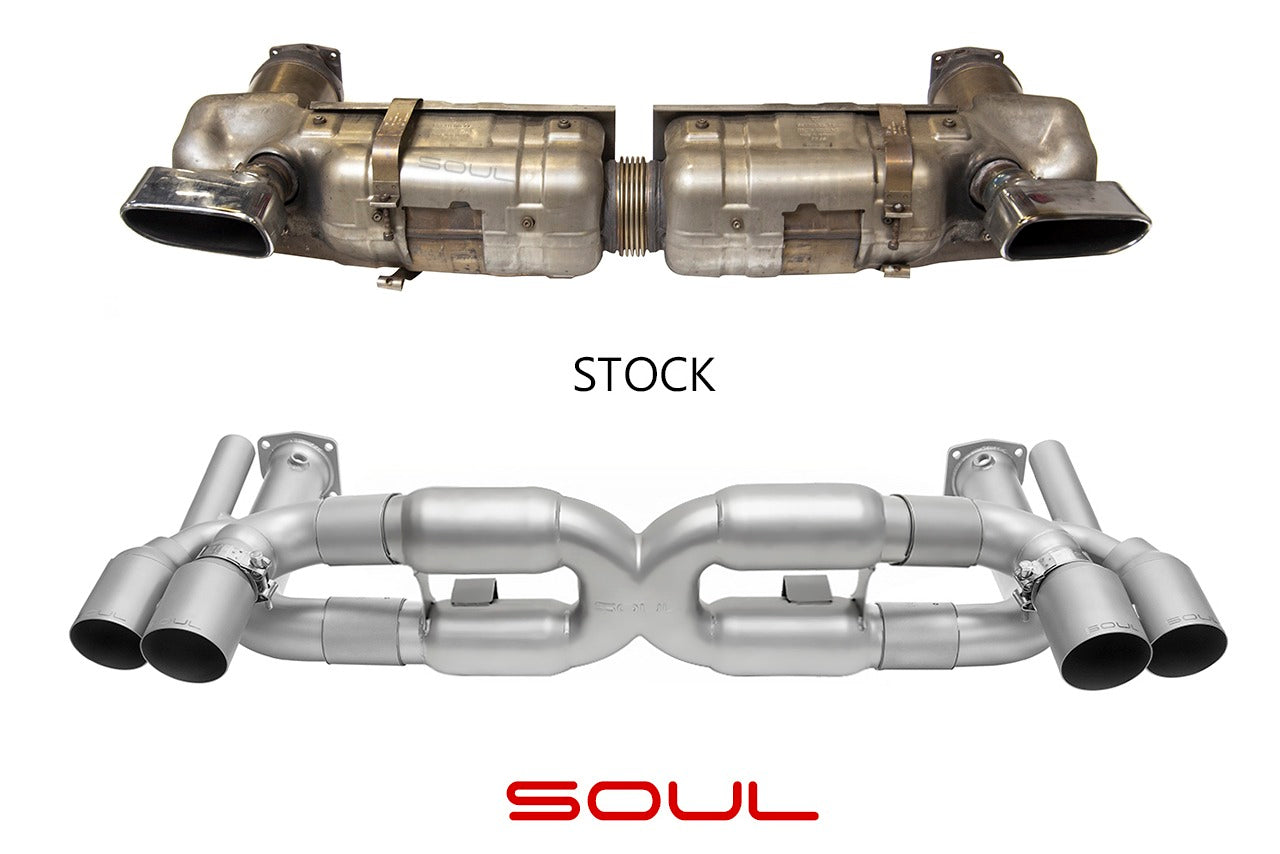 Porsche 997.1 Turbo Competition X-Pipe Exhaust System