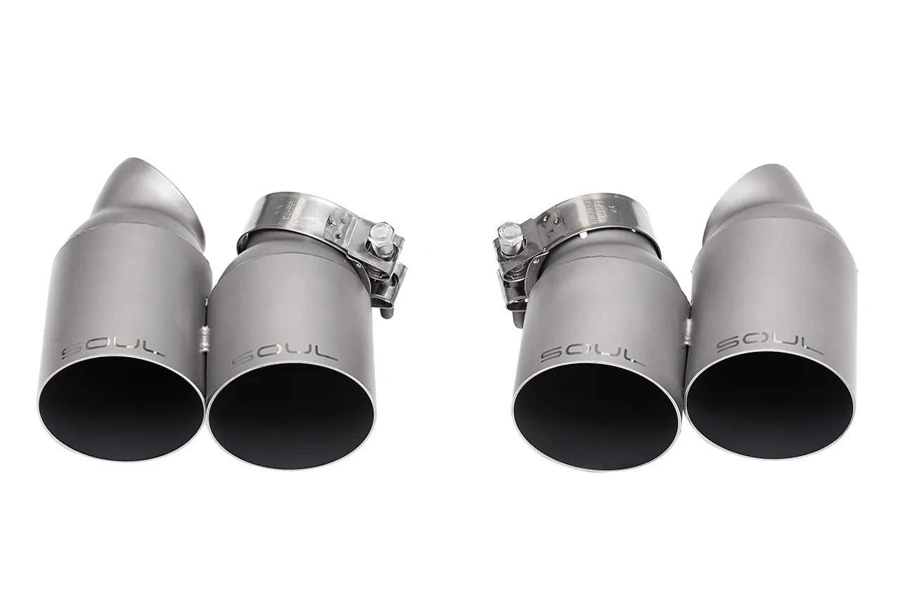 Porsche 991.1 / 991.2 Turbo Bolt On Exhaust Tips