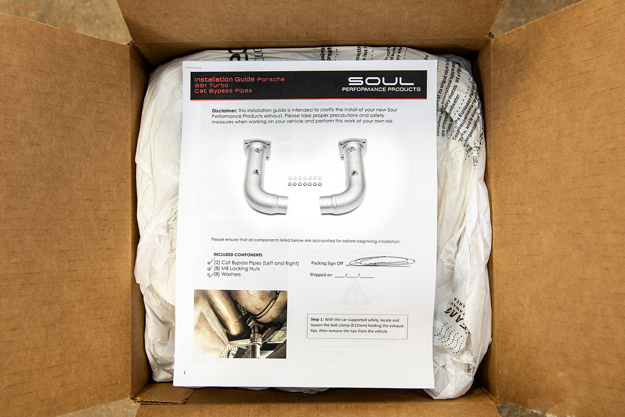 Porsche 991.1 / 991.2 Turbo Cat Bypass Pipes