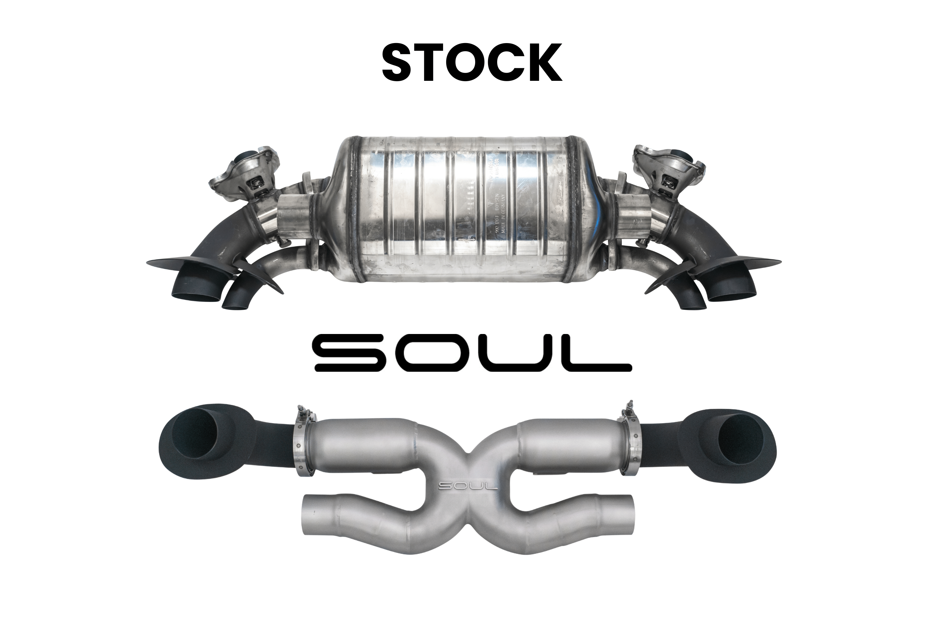 Porsche 992.2 Carrera (Base / T / S) SOUL X-Pipe Exhaust System