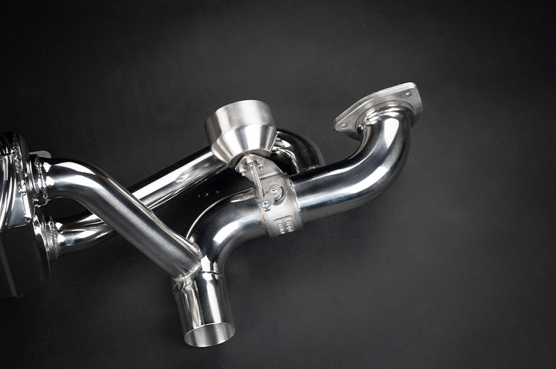 Porsche 718 GT4RS - SET: Valved Muffler, 100 Cell OPF Replacement, Performance Headers + Wicrom Tips