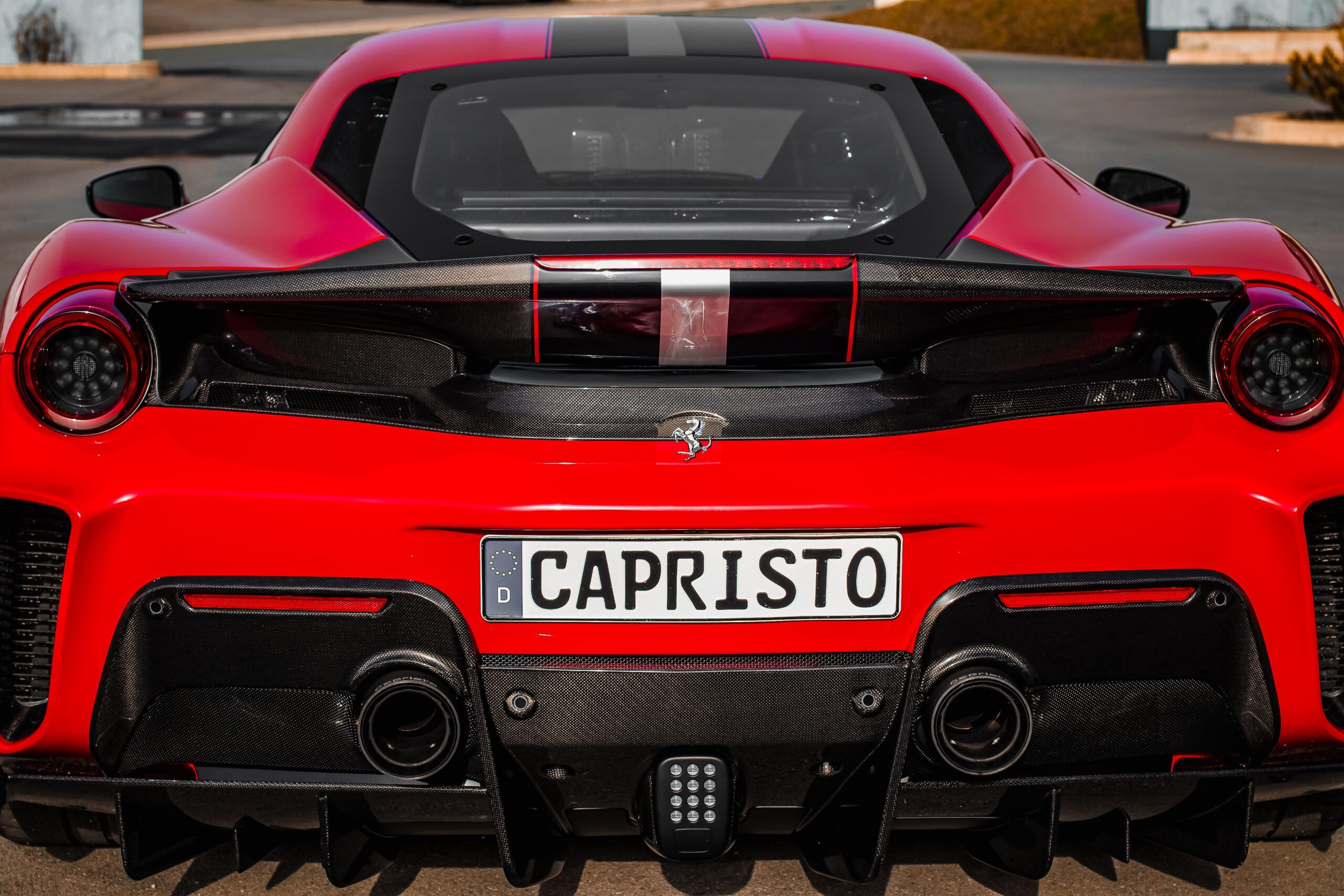 Ferrari 488 Pista - End Pipe Shells