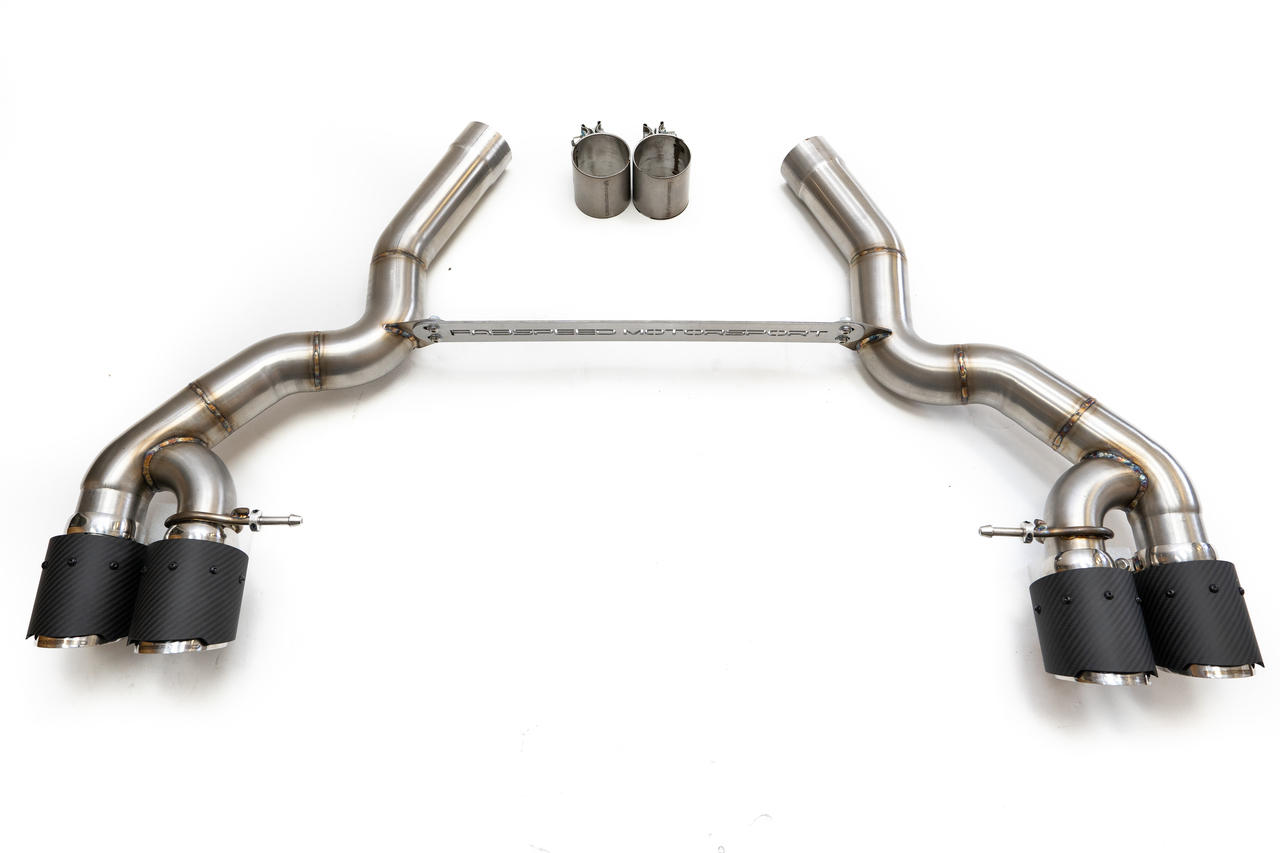 Fabspeed Motorsport Fabspeed BMW M5 F90 Muffler Bypass Pipes with Quad Style Tips