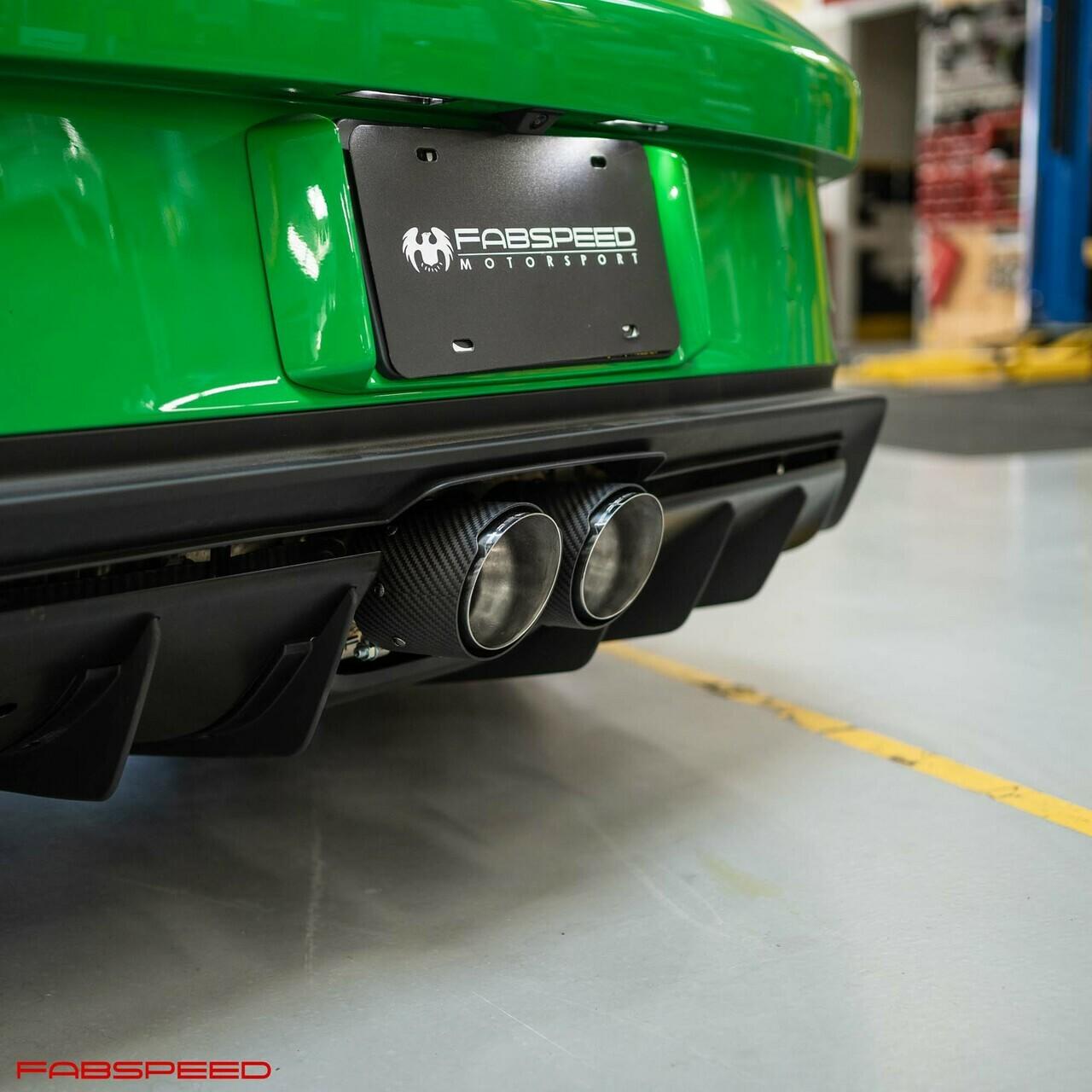 Carbon Fiber Tips - Fabspeed Motorsport Fabspeed Porsche 992 GT3 Valvetronic Nordschleife Cat-Back Exhaust System 2022
