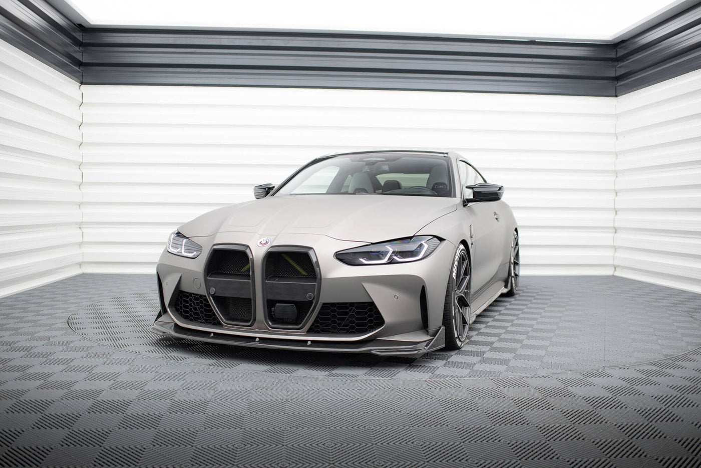 BMW M4 (G82) Carbon Fiber Front Flaps — vehicle view