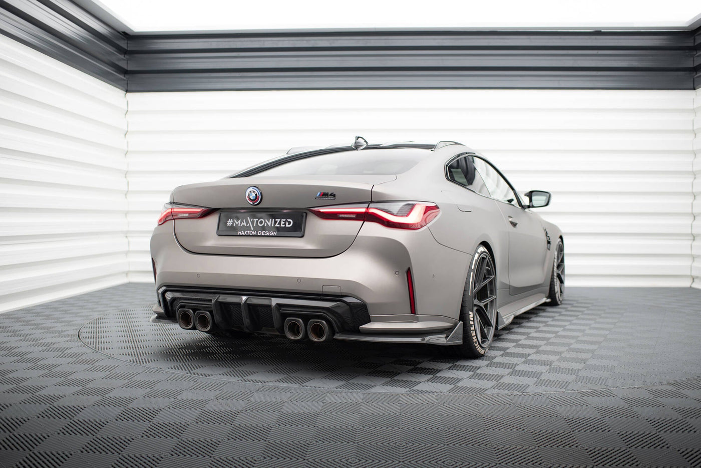 BMW M4 (G82) Carbon Fiber Rear Flaps — vehicle view