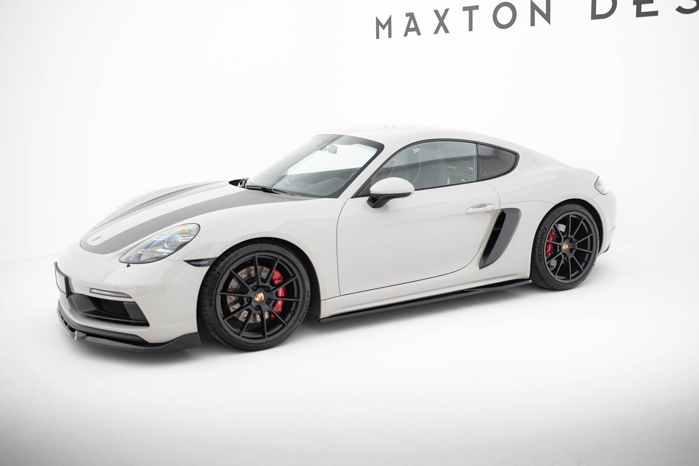 Porsche 718 Cayman / Boxster GTS Side Skirt Diffusers V1 — vehicle view