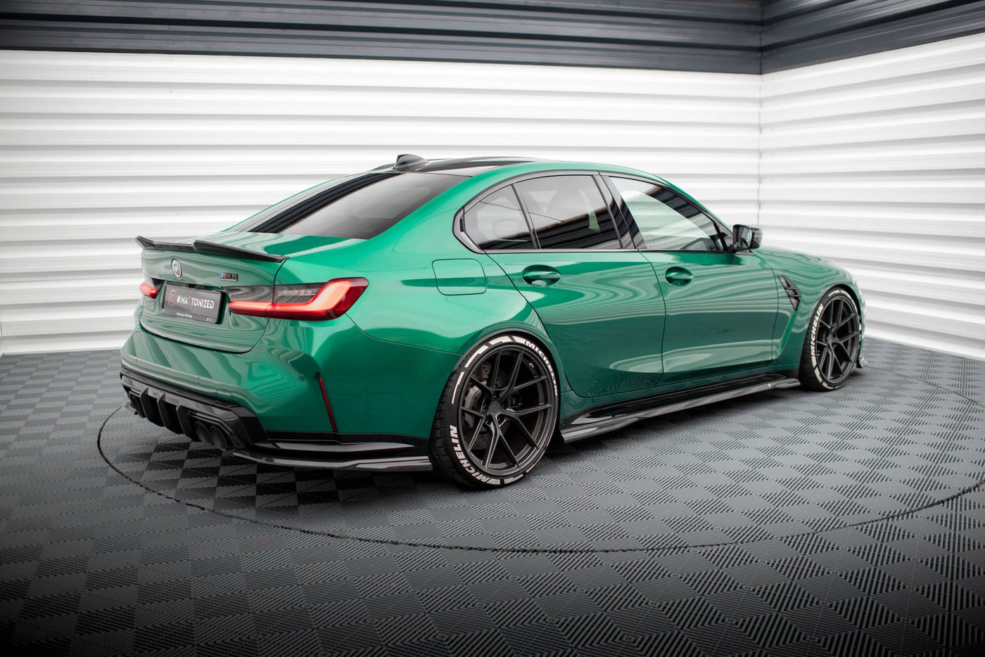 BMW M3 (G80) Carbon Fiber Side Skirts — vehicle view
