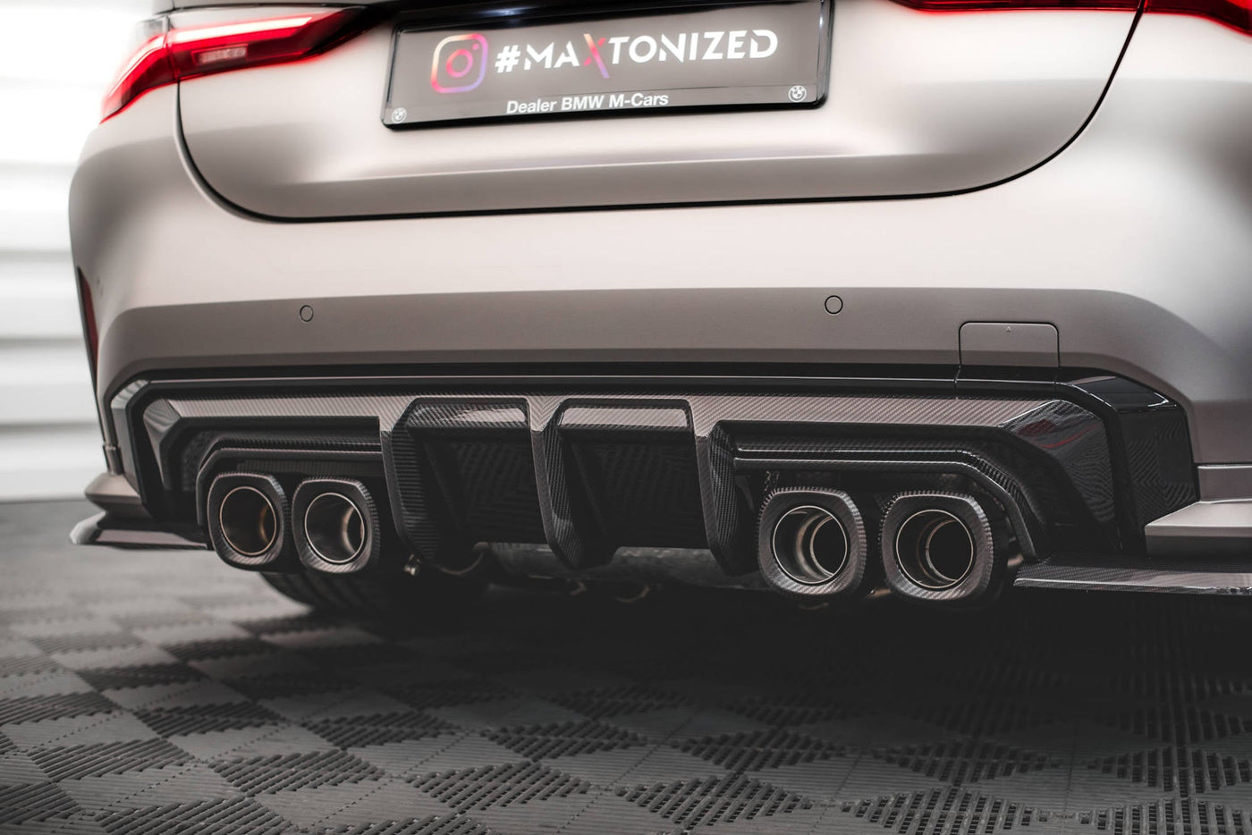 BMW M3 (G80) Carbon Fiber Rear Diffuser — vehicle view