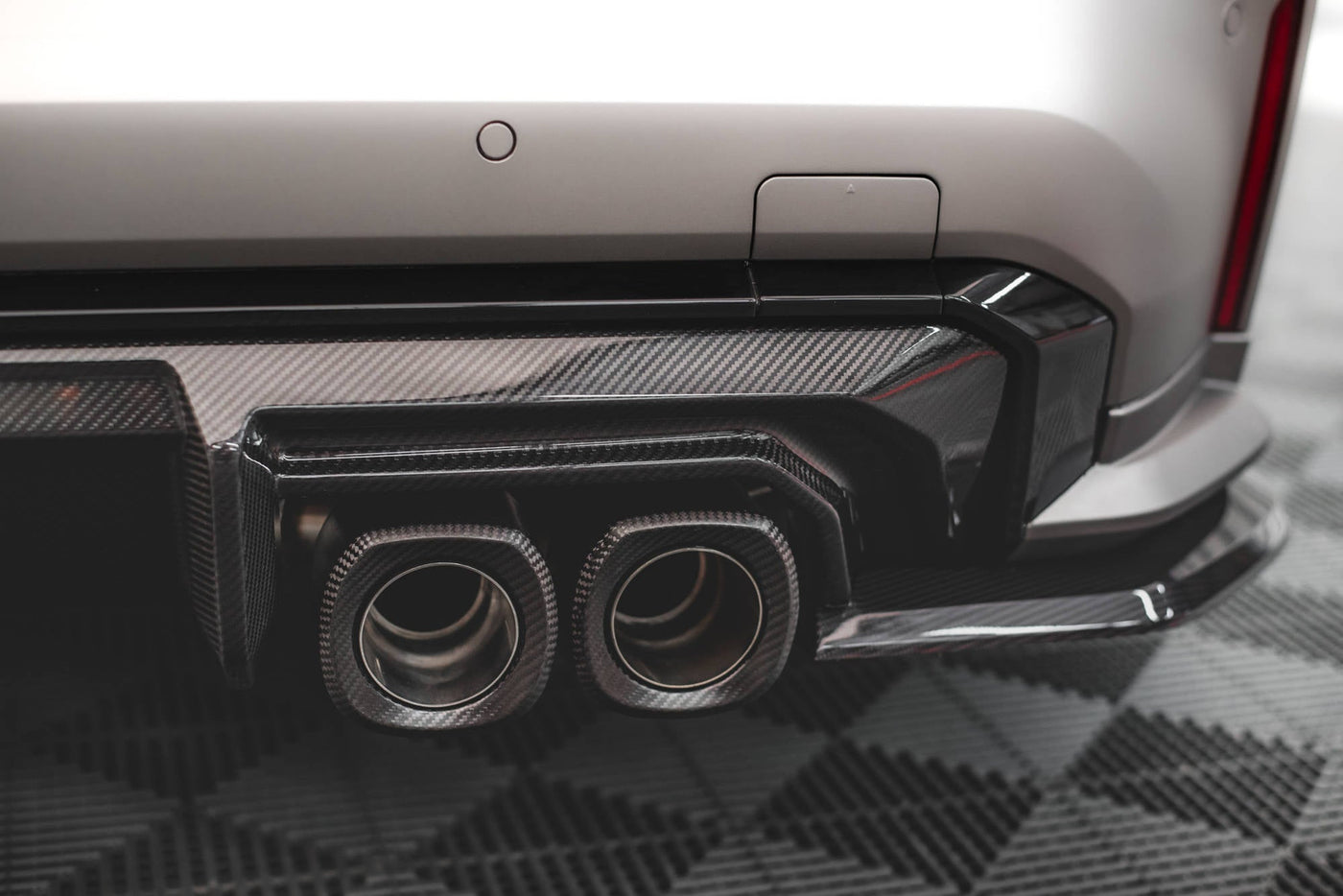 BMW M3 (G80) Carbon Fiber Rear Diffuser — vehicle view