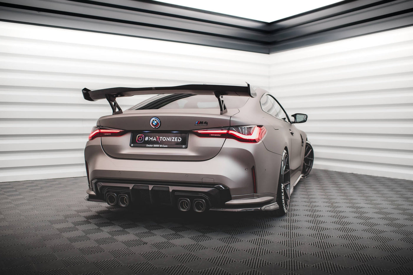 BMW M3 (G80) Carbon Fiber Rear Diffuser — vehicle view