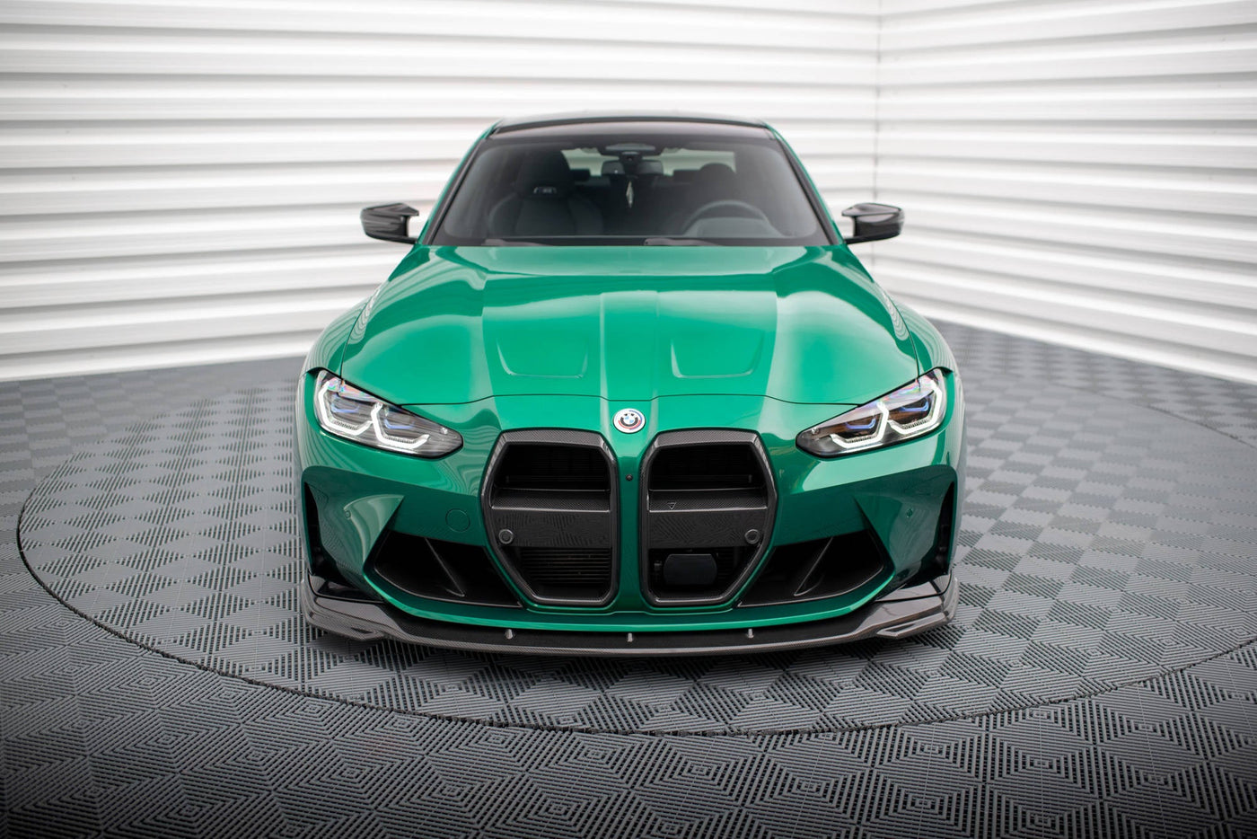 BMW M3 (G80) Carbon Fiber Full Splitter Set — vehicle view