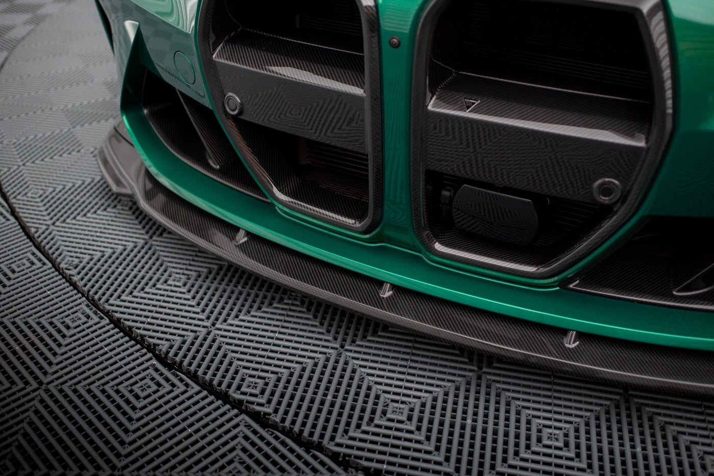 BMW M3 (G80) Carbon Fiber Full Splitter Set — vehicle view