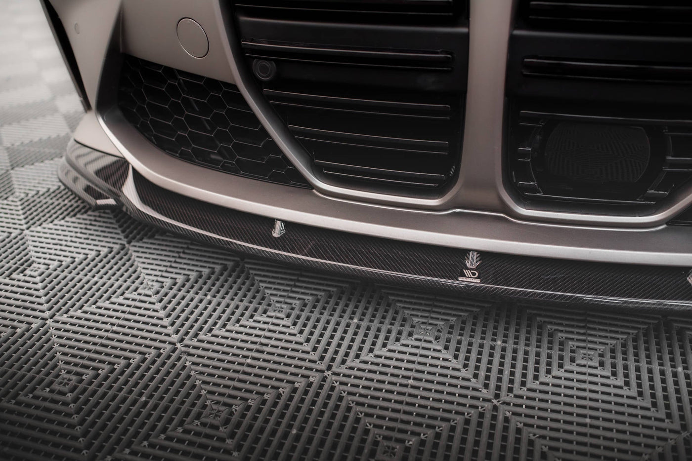 BMW M4 (G82) Carbon Fiber Front Splitter V2 — vehicle view