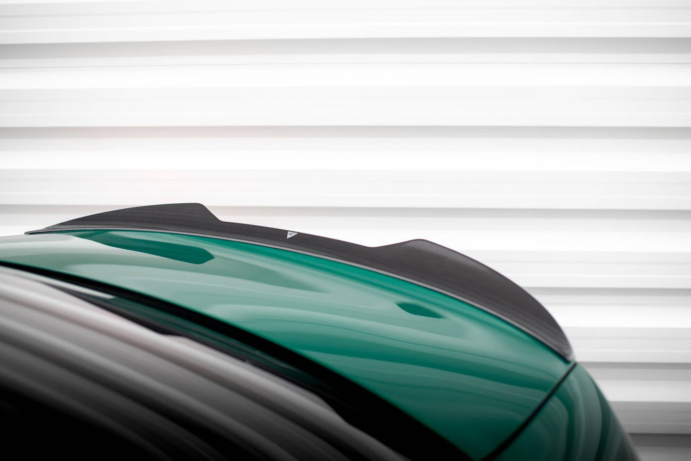 BMW M3 (G80) Carbon Fiber Tailgate Spoiler — vehicle view