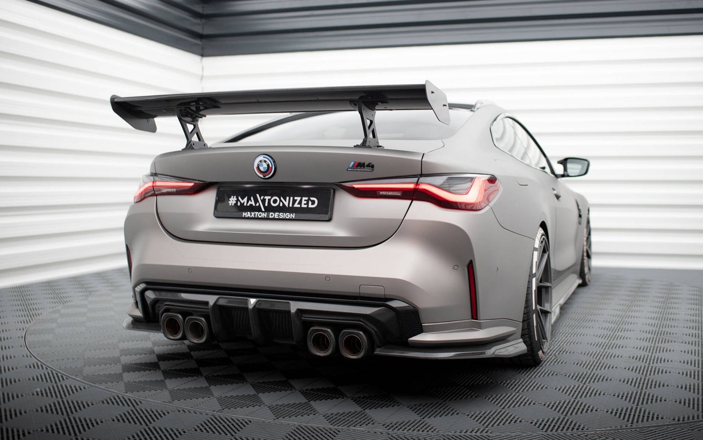 BMW M4 (G82) Carbon Rear Wing — Internal Bracket Mount — vehicle view
