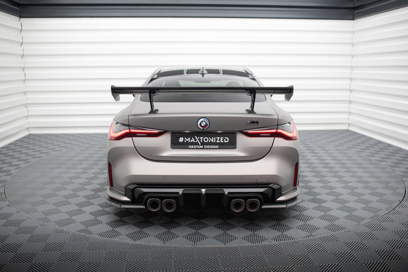 BMW M4 (G82) Carbon Rear Wing — Internal Bracket Mount — vehicle view