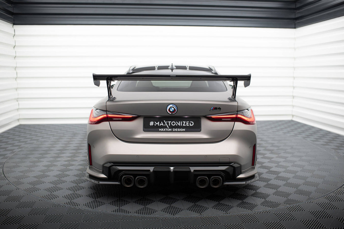 BMW M4 (G82) Carbon Rear Wing — External Bracket Mount, studio