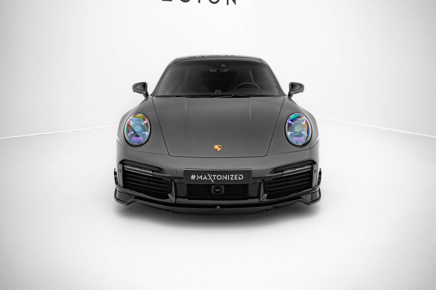 Porsche 911 (992) Turbo S Sport Package Front Splitter — vehicle view