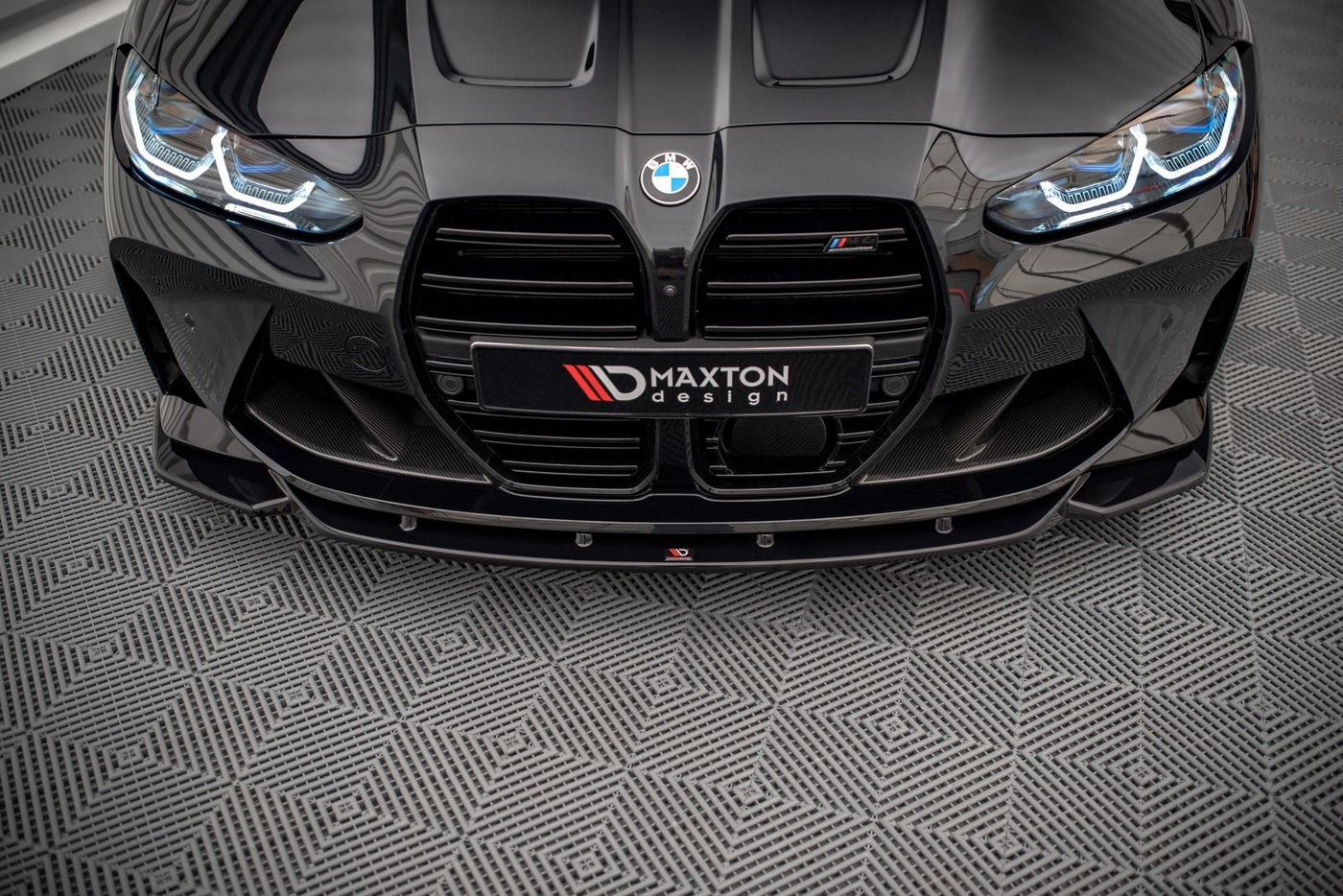 BMW M3 (G80) / M4 (G82) Front Splitter V2 — vehicle view