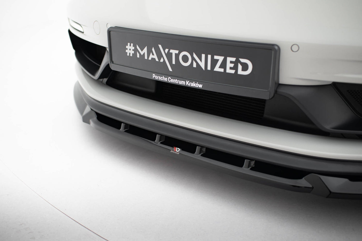 Porsche 718 Cayman / Boxster GTS Front Splitter V2 — vehicle view