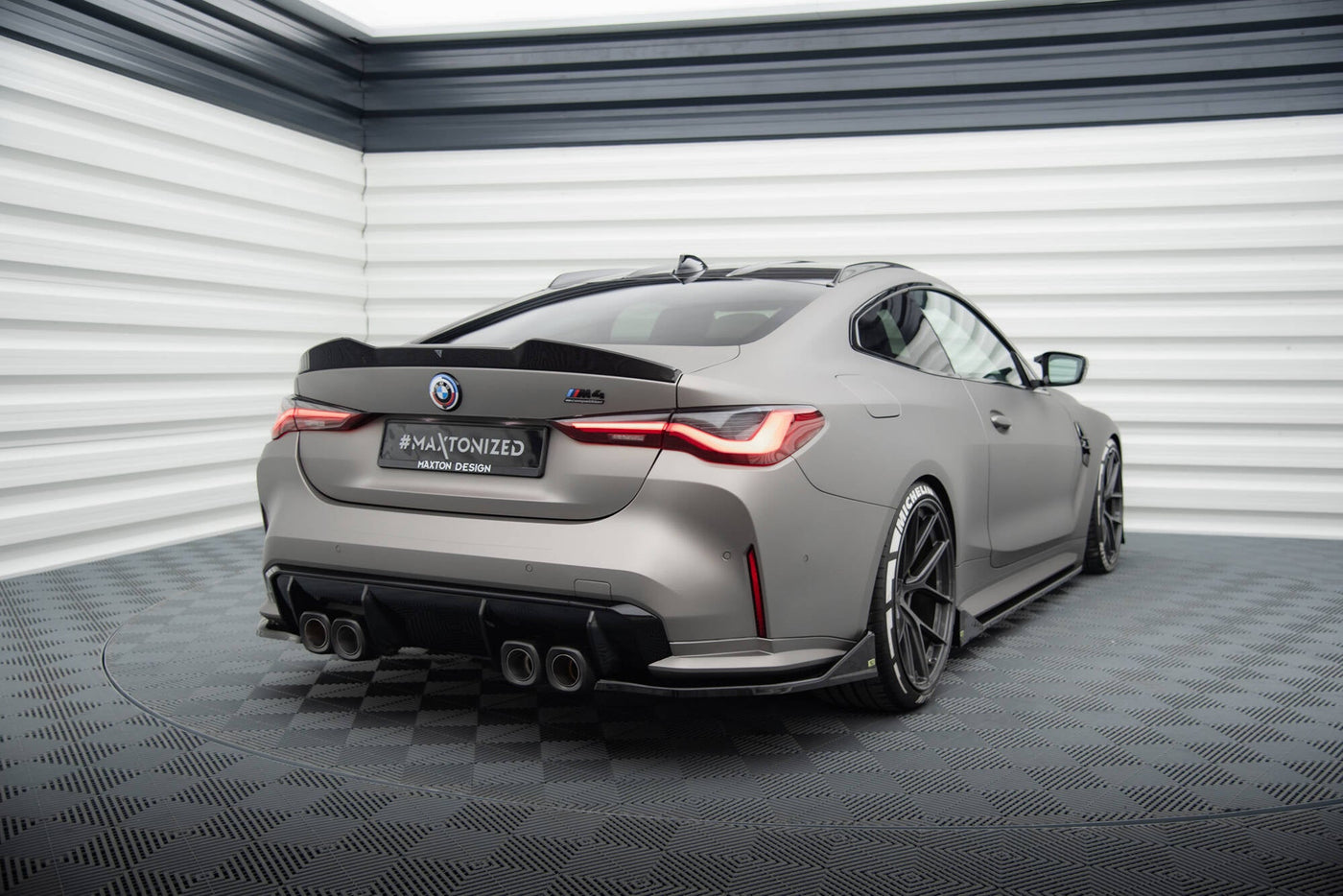 BMW M4 (G82) Rear Side Splitters V3 CSL Look — vehicle view