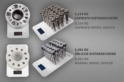 Ferrari 458/FF/F12/812SF - Wheel Spacers 14mm Front / 17mm Rear (Circle Shape) with Titanium Wheel Bolts