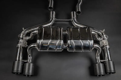 BMW M2 Competition/CS (F87) - Valved Exhaust, MidSilencer/OPF Spare + Wicrom Tips (OE Actuators)