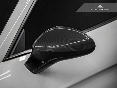 AutoTecknic Replacement Carbon Fiber Mirror Covers - Porsche 718 Cayman | Boxster