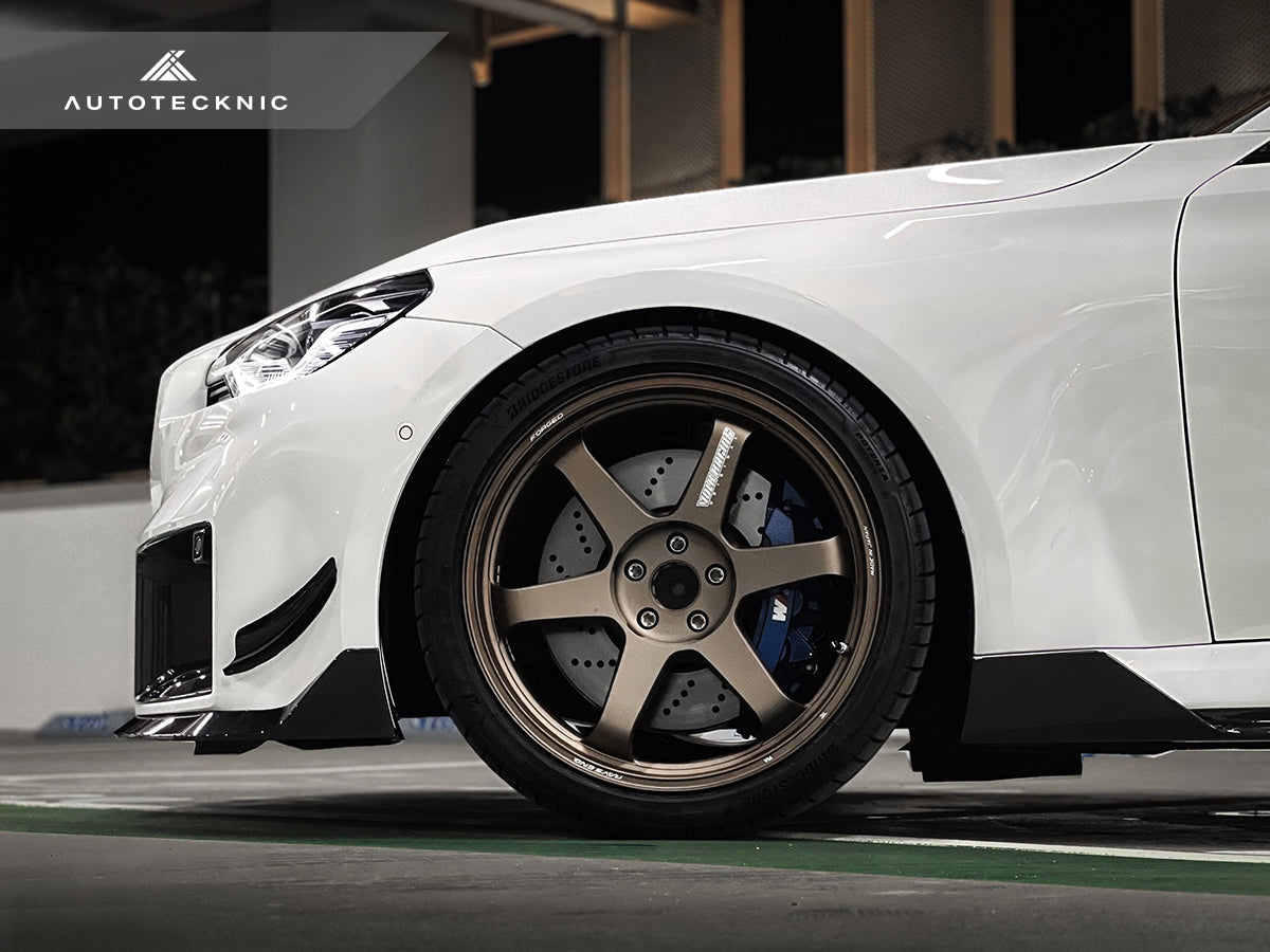 AutoTecknic Dry Carbon Side Skirt Extension Set V2 - BMW G87 M2