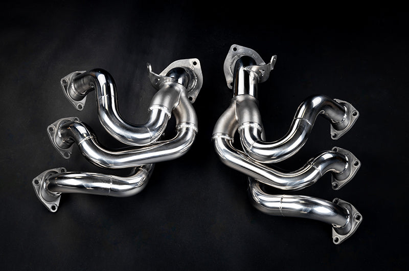 Porsche 718 GT4RS - SET: Valved Muffler, 100 Cell OPF Replacement, Performance Headers + Wicrom Tips
