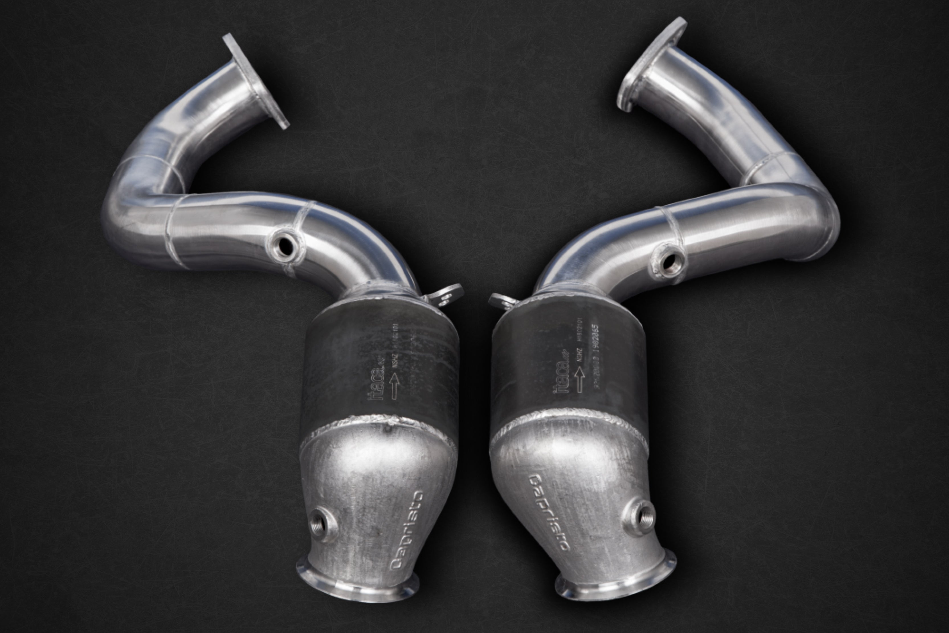 Aston Martin Vantage/AMR (M177) - Cat Spare Downpipes + Heat Protection