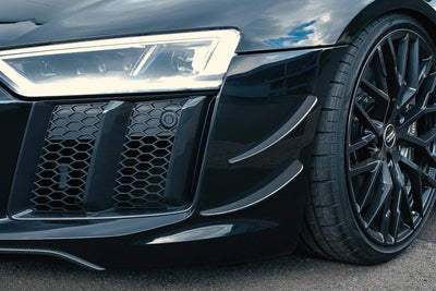 Audi R8 (Gen2) - Carbon Fiber Front Spoiler + Front Fins (Set)