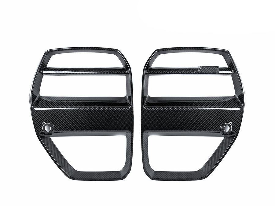 AutoTecknic Dry Carbon Motorsport V1 Front Grille Set - BMW G80 M3 | G82/ G83 M4